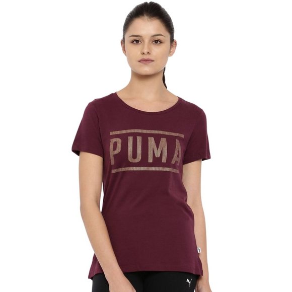 Athletic Women's Tee Puma Fig-BronzeMedal 100% COTTON - Picture 2 of 8